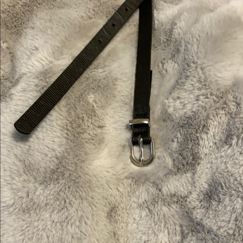 Skinny Black Belt